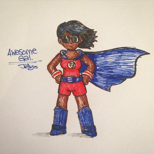 Monday Morning Sketch: Awesome Gal